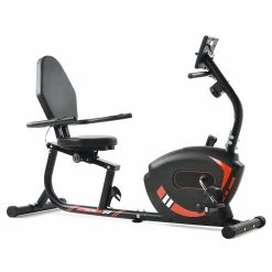 Best deal ๐ Merax Indoor Ergonomic Exercise Bike Seat Adjustment 8-level Resistance Adjustment LCD Display Maximum Load 120kg - Red โค๏ธ