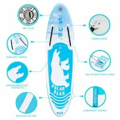 Flash Sale 🌟 FunWater Polar Bear 320*83*15 Inch Inflatable Stand Up Paddling Board Adjustable Maximum Load 150kg 🔥 -DE Sports & Outdoors Shop 6e3f19a55b0849f6b744c944c43ce369 500280 5