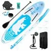 Flash Sale 🌟 FunWater Polar Bear 320*83*15 Inch Inflatable Stand Up Paddling Board Adjustable Maximum Load 150kg 🔥