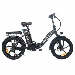 Buy ✔️ AVAKA BZ20 PLUS Electric Bike Foldable 20*3.0 Inch Fat Tires 500W Brushless Motor 25Km/h Max Speed 48V 15Ah Battery 100Km Range 120KG Max Load Dual Disc Brake Shimano 7-Speed Gear IP54 Waterproof LCD Display- IT Wheel Black 👏