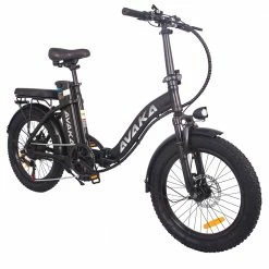 Top 10 🥰 AVAKA BZ20 PLUS Electric Bike Foldable 20*3.0 Inch Fat Tires 500W Brushless Motor 25Km/h Max Speed 48V 15Ah Battery 100Km Range 120KG Max Load Dual Disc Brake Shimano 7-Speed Gear IP54 Waterproof LCD Display- FT Wheel Black 😉 -DE Sports & Outdoors Shop AVAKA BZ20 PLUS Electric Bike Spoked Wheel Black 514567 2