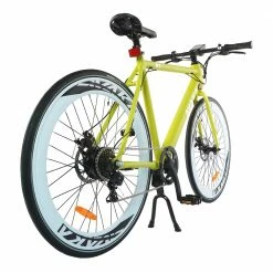 Coupon 😉 AVAKA R1 Electric Bike 700C*32C Inch Wheels 250W Brushless Motor 25Km/h Max Speed 36V 9Ah Battery Shimano 7-Speed Transmission IP65 Waterproof Double Mechanical Disc Brake LCD Display - Yellow 😀 -DE Sports & Outdoors Shop AVAKA R1 Electric Bike 250W Brushless Motor Green 515195 3