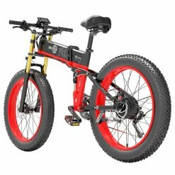 Hot Sale 😀 BEZIOR X-PLUS Electric Bike 1500W Motor 48V 17.5Ah Battery 26*4.0 Inch Fat Tire Mountain Bike 40Km/h Max Speed 200kg Load 130KM Range LCD Display IP54 Wateroroof - Red 🌟 -DE Sports & Outdoors Shop BEZIOR X PLUS Electric Bike 1500W Motor 48V 17 5Ah Battery Red 507632 4