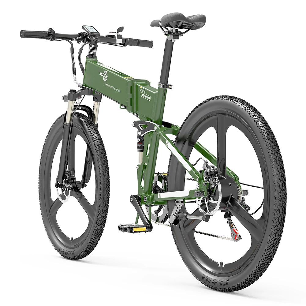Flash Sale 🔥 BEZIOR X500 Pro-IT Folding Electric Bike Bicycle 26 Inch Tire 500W Motor Max Speed 30Km/h 48V 10.4Ah Battery Aluminum Alloy Frame Shimano 7-Speed Shift 100KM Power-Assisted Range LCD Display IP54 Waterproof Max Load 200KG - Black Green 👏 5 Flash Sale 🔥 BEZIOR X500 Pro-IT Folding Electric Bike Bicycle 26 Inch Tire 500W Motor Max Speed 30Km/h 48V 10.4Ah Battery Aluminum Alloy Frame Shimano 7-Speed Shift 100KM Power-Assisted Range LCD Display IP54 Waterproof Max Load 200KG - Black Green 👏 - Image 5