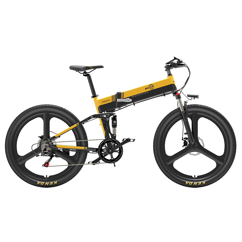 New 😀 BEZIOR X500 Pro-IT Folding Electric Bike Bicycle 26 Inch Tire 500W Motor Max Speed 30Km/h 48V 10.4Ah Battery Aluminum Alloy Frame Shimano 7-Speed Shift 100KM Power-Assisted Range LCD Display IP54 Waterproof Max Load 200KG - Black Yellow ✨ 1 New 😀 BEZIOR X500 Pro-IT Folding Electric Bike Bicycle 26 Inch Tire 500W Motor Max Speed 30Km/h 48V 10.4Ah Battery Aluminum Alloy Frame Shimano 7-Speed Shift 100KM Power-Assisted Range LCD Display IP54 Waterproof Max Load 200KG - Black Yellow ✨