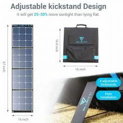 New 😍 BLUETTI POWEROAK SP120 120W Solar Panel for AC200P/EB70/AC50S/EB150/EB240 Solar Generator Portable Foldable Solar Panel for Outdoor 🌟 -DE Sports & Outdoors Shop BLUETTI SP120 120W Solar Panel for AC200P EB70 AC50S EB150 EB240 Solar 472810 2