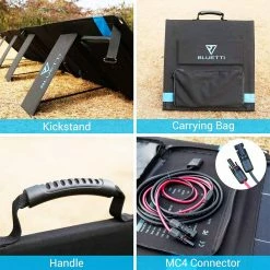 New 😍 BLUETTI POWEROAK SP120 120W Solar Panel for AC200P/EB70/AC50S/EB150/EB240 Solar Generator Portable Foldable Solar Panel for Outdoor 🌟 -DE Sports & Outdoors Shop BLUETTI SP120 120W Solar Panel for AC200P EB70 AC50S EB150 EB240 Solar 472810 5