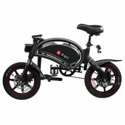 Hot Sale 🔥 DYU D3+ Folding Moped Electric Bike 14 Inch Inflatable Rubber Tires 240W Motor 10Ah Battery Max Speed 25km/h Up To 45km Range Dual Disc Brakes Adjustable Height APP Control - Black ❤️ -DE Sports & Outdoors Shop D3 DYU Folding Moped Electric Bike 14 Inch Black 899305