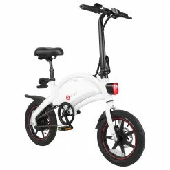 Best reviews of 🤩 DYU D3+ Folding Moped Electric Bike 14 Inch Inflatable Rubber Tires 240W Motor Max Speed 25km/h Up To 45km Range Dual Disc Brakes Adjustable Height APP Control - White 🛒
