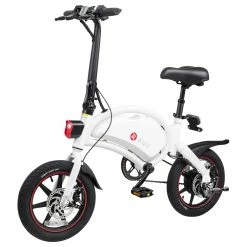 Best reviews of 🤩 DYU D3+ Folding Moped Electric Bike 14 Inch Inflatable Rubber Tires 240W Motor Max Speed 25km/h Up To 45km Range Dual Disc Brakes Adjustable Height APP Control - White 🛒 -DE Sports & Outdoors Shop D3 DYU Folding Moped Electric Bike 14 Inch White 899289