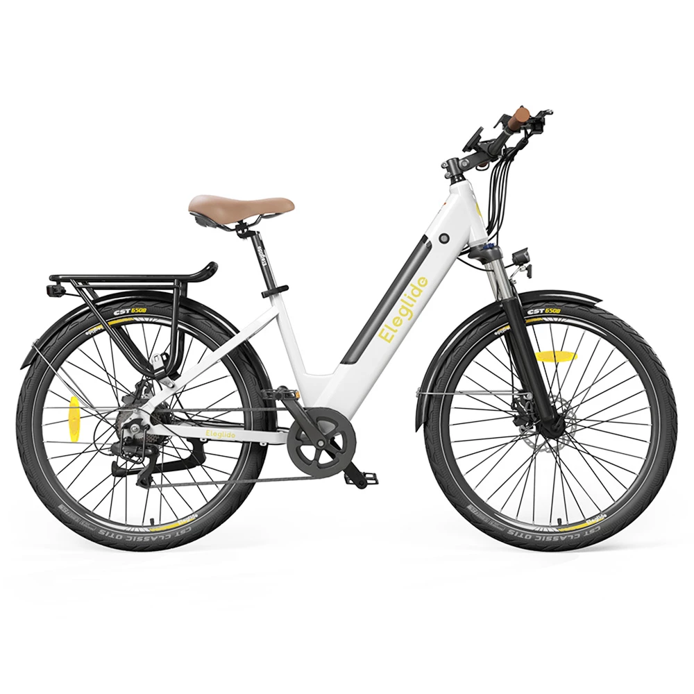 Wholesale π€© ELEGLIDE T1 STEP-THRU Electric Trekking Bike Trekking E-Bike 27.5 Inch CST Tires 36V 12.5AH Battery 250W Brushless Motor Shimano 7 Gears Max Speed 25Km/h Max Range 100KM Max Load 120KG IPX4 Waterproof Dual Disk Brake - White π 1 Wholesale π€© ELEGLIDE T1 STEP-THRU Electric Trekking Bike Trekking E-Bike 27.5 Inch CST Tires 36V 12.5AH Battery 250W Brushless Motor Shimano 7 Gears Max Speed 25Km/h Max Range 100KM Max Load 120KG IPX4 Waterproof Dual Disk Brake - White π