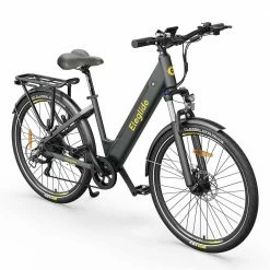 Hot Sale 😍 ELEGLIDE T1 STEP-THRU Electric Trekking Bike Trekking E-Bike 27.5 Inch CST Tires 36V 12.5AH Battery 250W Brushless Motor Shimano 7 Gears Max Speed 25Km/h Max Range 100KM Max Load 120KG IPX4 Waterproof Dual Disk Brake - Gray 😍 -DE Sports & Outdoors Shop Eleglide T1 Step Thru Electric Moped Bike 36V 12 5AH 250W for Trekking 515962 2