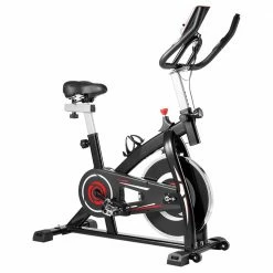 Best Pirce 🎉 M&T YS-S05 Indoor Cycling Bike with 4-Way Adjustable Handle & Seat, Home Fitness Stationary Aerobic Portable Spinning Bike - Red Black 🎉 -DE Sports & Outdoors Shop Indoor Cycling Bike with 4 Way Adjustable Handle Seat 438055 1 1