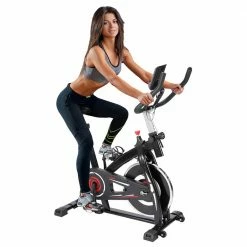 New π M&T YS-S05 Indoor Cycling Bike with 4-Way Adjustable Handle & Seat, Home Fitness Stationary Aerobic Portable Spinning Bike - Red Black π 8 New π M&T YS-S05 Indoor Cycling Bike with 4-Way Adjustable Handle & Seat, Home Fitness Stationary Aerobic Portable Spinning Bike - Red Black π -DE Sports & Outdoors Shop Indoor Cycling Bike with 4 Way Adjustable Handle Seat 438055 2