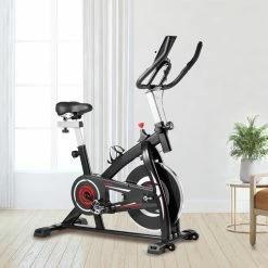 New π M&T YS-S05 Indoor Cycling Bike with 4-Way Adjustable Handle & Seat, Home Fitness Stationary Aerobic Portable Spinning Bike - Red Black π 9 New π M&T YS-S05 Indoor Cycling Bike with 4-Way Adjustable Handle & Seat, Home Fitness Stationary Aerobic Portable Spinning Bike - Red Black π -DE Sports & Outdoors Shop Indoor Cycling Bike with 4 Way Adjustable Handle Seat 438055 4