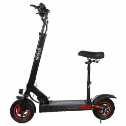 Best Pirce 🔔 KugooKirin M4 PRO Foldable Electric Scooter Upgraded Version 10 Inch Off-Road Tyre 500W Brushless Motor 48V 18Ah Battery 3 Speed Modes Dual Disc Brake Max Speed 45KM/h LED Display 70KM Long Range with Seat Removable Saddle - Black ⭐