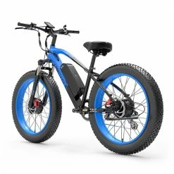 Best Sale ❤️ LANKELEISI MG740 PLUS Electric Bike 26*4.0'' Tires 1000W*2 Dual Motor 17.5Ah Battery 49km/h Max Speed - Black & Blue 👍 -DE Sports & Outdoors Shop LANKELEISI MG740 PLUS Electric Bike Black Blue 516947 3