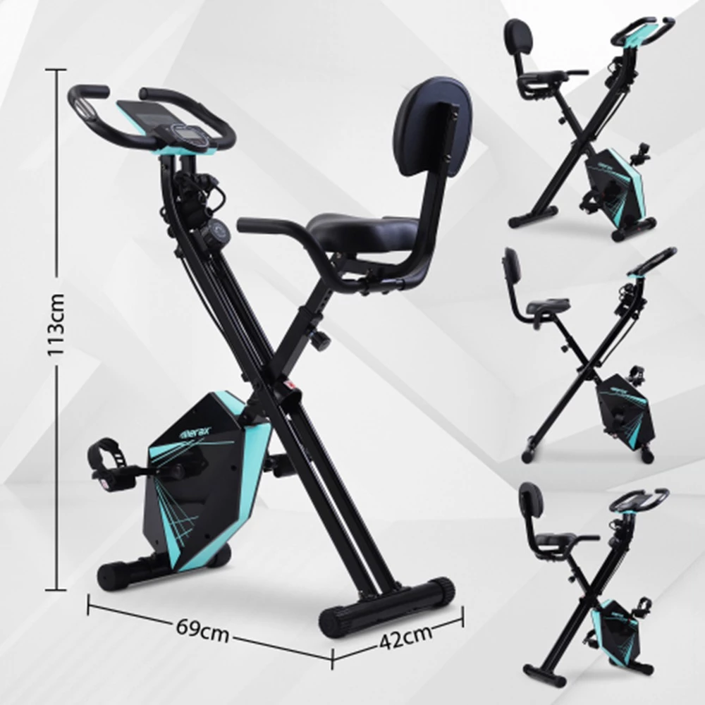 Best Sale π€© Merax Foldable Cycling Exercise Bike with LCD Screen Adjustable Height and Arm Resistance Bands for Indoor Workout-Blue π 5 Best Sale π€© Merax Foldable Cycling Exercise Bike with LCD Screen Adjustable Height and Arm Resistance Bands for Indoor Workout-Blue π - Image 5