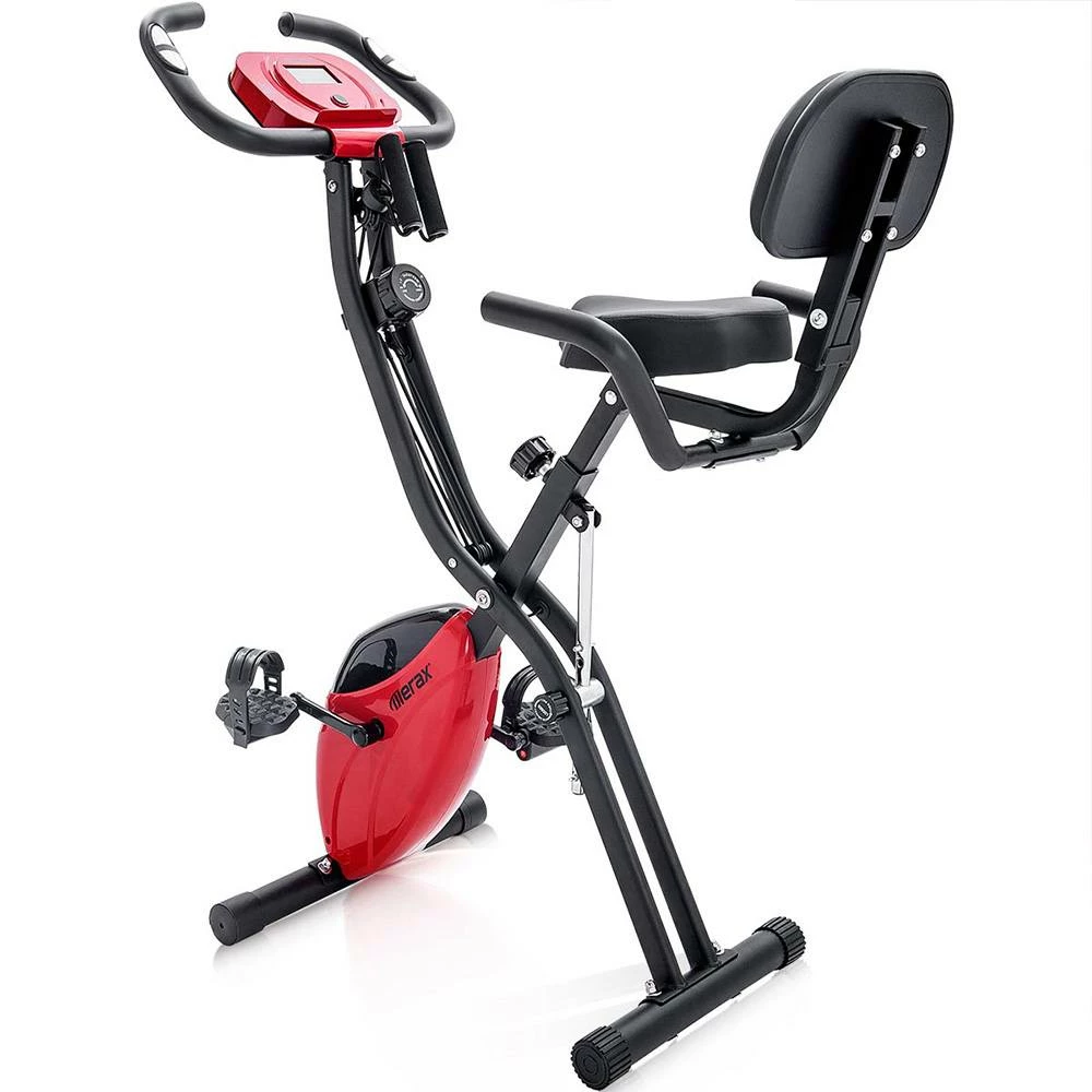 Cheapest π₯ Merax X-Bike Exercise Bike Magnetic Folding Fitness Bike 2.5 kg Flywheel LCD Display For Cardio Workout Cycling Indoor Exercise Training - Black Red π 2 Cheapest π₯ Merax X-Bike Exercise Bike Magnetic Folding Fitness Bike 2.5 kg Flywheel LCD Display For Cardio Workout Cycling Indoor Exercise Training - Black Red π - Image 2