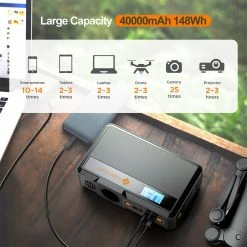 Best reviews of 👏 NOVOO MiniGo 100W Portable Power Station, 148Wh/40000mAh Laptop Mobile Charger Power Supply, PD 60W Fast Charging, LED Light 🔔 -DE Sports & Outdoors Shop NOVOO MiniGo 148Wh Power Station 517174 3