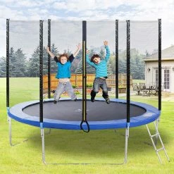 Buy ✨ Outdoor Trampoline With Safety Fence And Ladder, 10FT Garden Trampoline With 150KG Passed GS And TUV Test ⭐