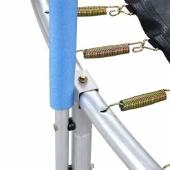 Best Sale 🔔 Outdoor Trampoline with Safety Enclosure Net and Padded Poles, 8FT Garden Trampoline 150KG Weight Capacity 🌟 -DE Sports & Outdoors Shop Outdoor Trampoline with Safety Fence and Net Padded Poles 501457 3