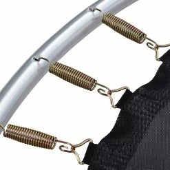 Best Sale 🔔 Outdoor Trampoline with Safety Enclosure Net and Padded Poles, 8FT Garden Trampoline 150KG Weight Capacity 🌟 -DE Sports & Outdoors Shop Outdoor Trampoline with Safety Fence and Net Padded Poles 501457 5