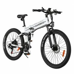 Hot Sale 😉 SAMEBIKE LO26-II Foldable Mountain Electric Bike 750W Motor 48V 10Ah Battery 60-80 km Range 35km/h Max Speed - White 🥰 -DE Sports & Outdoors Shop SAMEBIKE LO26 II Foldable Mountain Electric Bike White 516985 3 1
