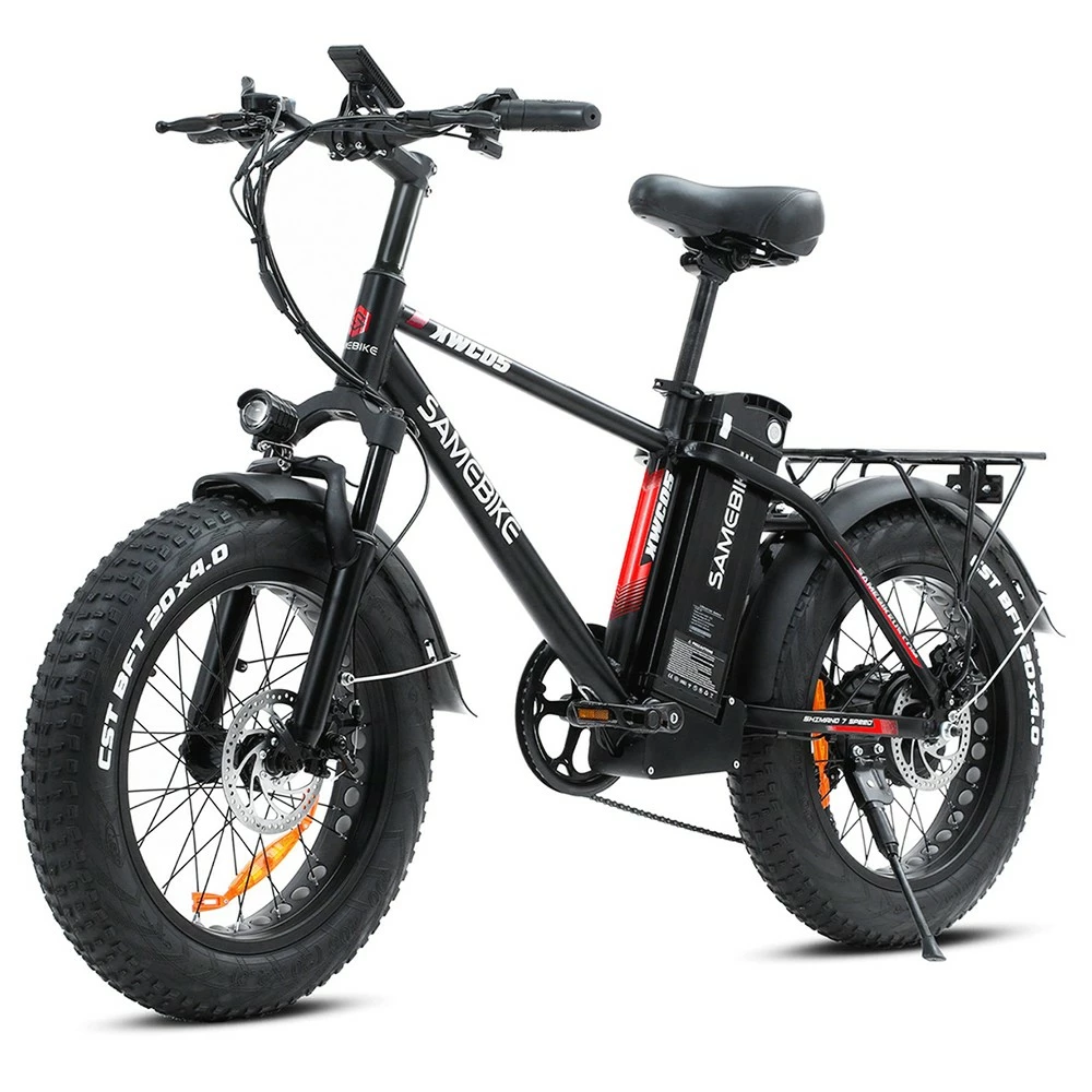 Cheap π₯ SAMEBIKE XWC05 Electric Mountain Bike 20*4.0 Inch Fat Tire 750W Brushless Geared Motor 35Km/h Max Speed 48V 13Ah Battery 80KM Range Shimano 7-Speed Double Disc Brake - Red π 2 Cheap π₯ SAMEBIKE XWC05 Electric Mountain Bike 20*4.0 Inch Fat Tire 750W Brushless Geared Motor 35Km/h Max Speed 48V 13Ah Battery 80KM Range Shimano 7-Speed Double Disc Brake - Red π - Image 2
