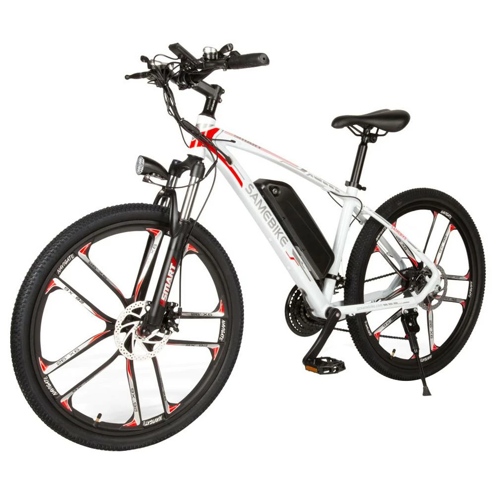 Outlet π Samebike MY-SM26 Electric Bike 26 Inch Tires 350W Motor Max Speed 30km/h Up To 80km Range Max Load 150kg Dual Disk Brakes LCD Display Magnesium Alloy Rim - White π₯ 1 Outlet π Samebike MY-SM26 Electric Bike 26 Inch Tires 350W Motor Max Speed 30km/h Up To 80km Range Max Load 150kg Dual Disk Brakes LCD Display Magnesium Alloy Rim - White π₯