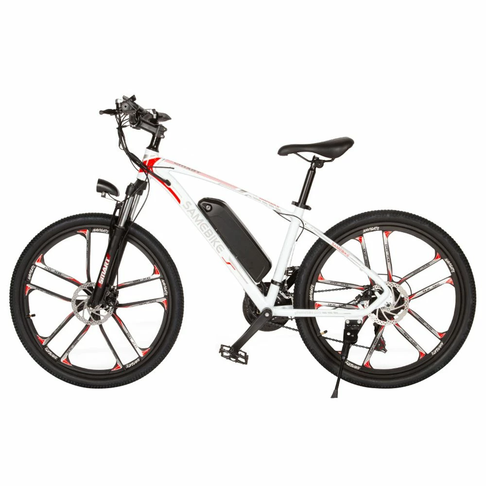 Outlet π Samebike MY-SM26 Electric Bike 26 Inch Tires 350W Motor Max Speed 30km/h Up To 80km Range Max Load 150kg Dual Disk Brakes LCD Display Magnesium Alloy Rim - White π₯ 3 Outlet π Samebike MY-SM26 Electric Bike 26 Inch Tires 350W Motor Max Speed 30km/h Up To 80km Range Max Load 150kg Dual Disk Brakes LCD Display Magnesium Alloy Rim - White π₯ - Image 3
