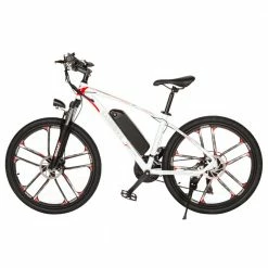 Top 10 👏 SAMEBIKE MY-SM26 Electric Bike 26 Inch Tires 350W Motor Max Speed 30km/h Up To 80km Range Max Load 150kg Dual Disk Brakes LCD Display Magnesium Alloy Rim - White ✔️ -DE Sports & Outdoors Shop Samebike MY SM26 Moped Electric Bike 350W Motor White 900164 1 1