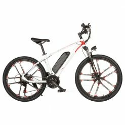 Top 10 👏 SAMEBIKE MY-SM26 Electric Bike 26 Inch Tires 350W Motor Max Speed 30km/h Up To 80km Range Max Load 150kg Dual Disk Brakes LCD Display Magnesium Alloy Rim - White ✔️ -DE Sports & Outdoors Shop Samebike MY SM26 Moped Electric Bike 350W Motor White 900165 1 1