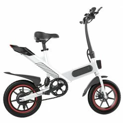 Coupon 👍 Y1 Electric Bike 350W Motor 36V 10.4Ah Battery 14'' Tire 25km/h Max Speed 30-40km Range - White 😉