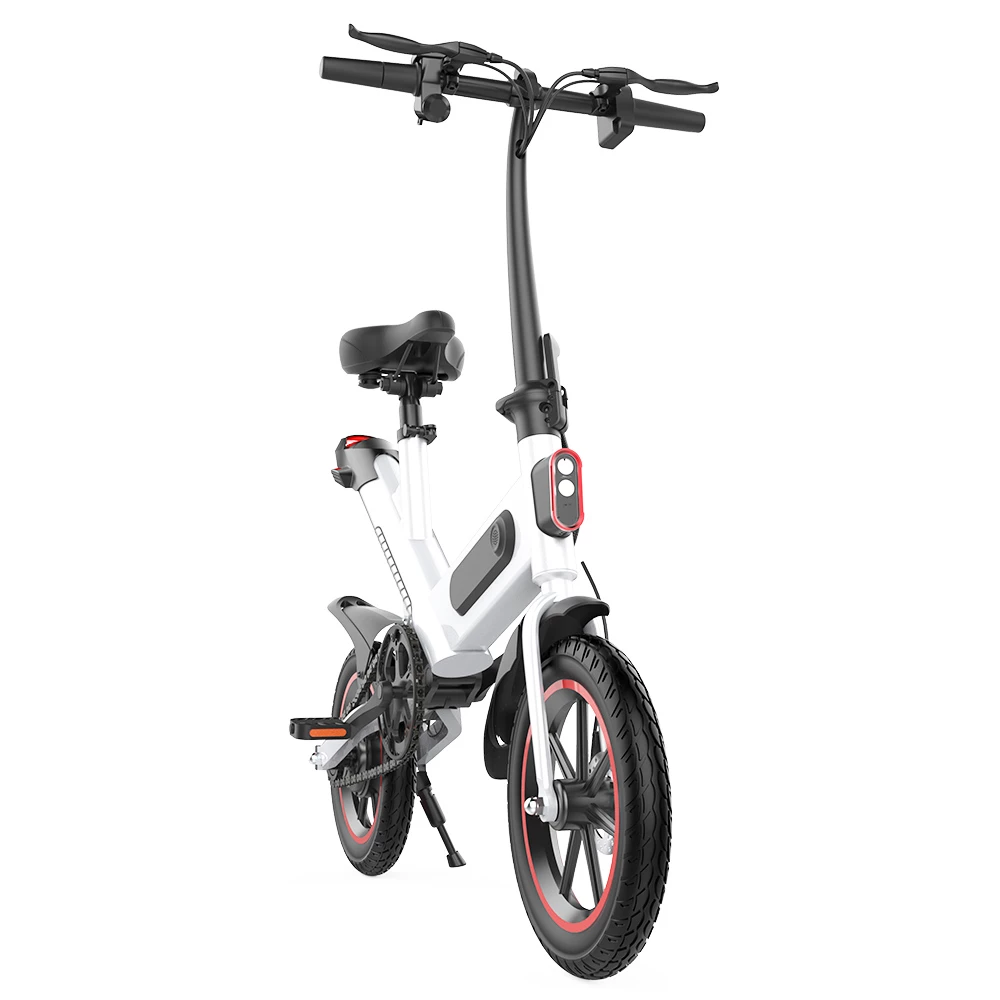 Coupon 👍 Y1 Electric Bike 350W Motor 36V 10.4Ah Battery 14'' Tire 25km/h Max Speed 30-40km Range - White 😉 3 Coupon 👍 Y1 Electric Bike 350W Motor 36V 10.4Ah Battery 14'' Tire 25km/h Max Speed 30-40km Range - White 😉 - Image 3