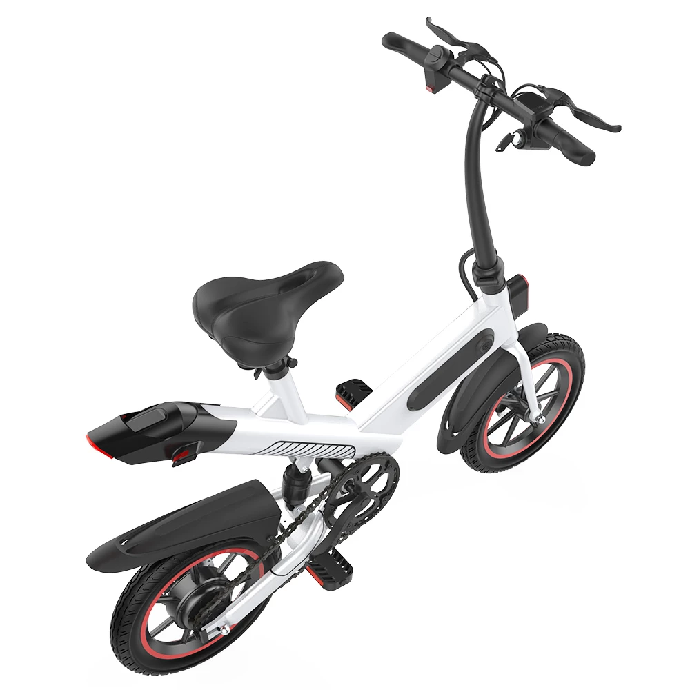 Coupon 👍 Y1 Electric Bike 350W Motor 36V 10.4Ah Battery 14'' Tire 25km/h Max Speed 30-40km Range - White 😉 4 Coupon 👍 Y1 Electric Bike 350W Motor 36V 10.4Ah Battery 14'' Tire 25km/h Max Speed 30-40km Range - White 😉 - Image 4