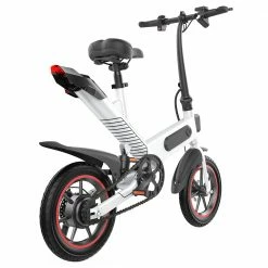 Coupon 👍 Y1 Electric Bike 350W Motor 36V 10.4Ah Battery 14'' Tire 25km/h Max Speed 30-40km Range - White 😉 11 Coupon 👍 Y1 Electric Bike 350W Motor 36V 10.4Ah Battery 14'' Tire 25km/h Max Speed 30-40km Range - White 😉 -DE Sports & Outdoors Shop Y1 Electric Bike 350W Motor 36V 10 4Ah Battery White 507078 5