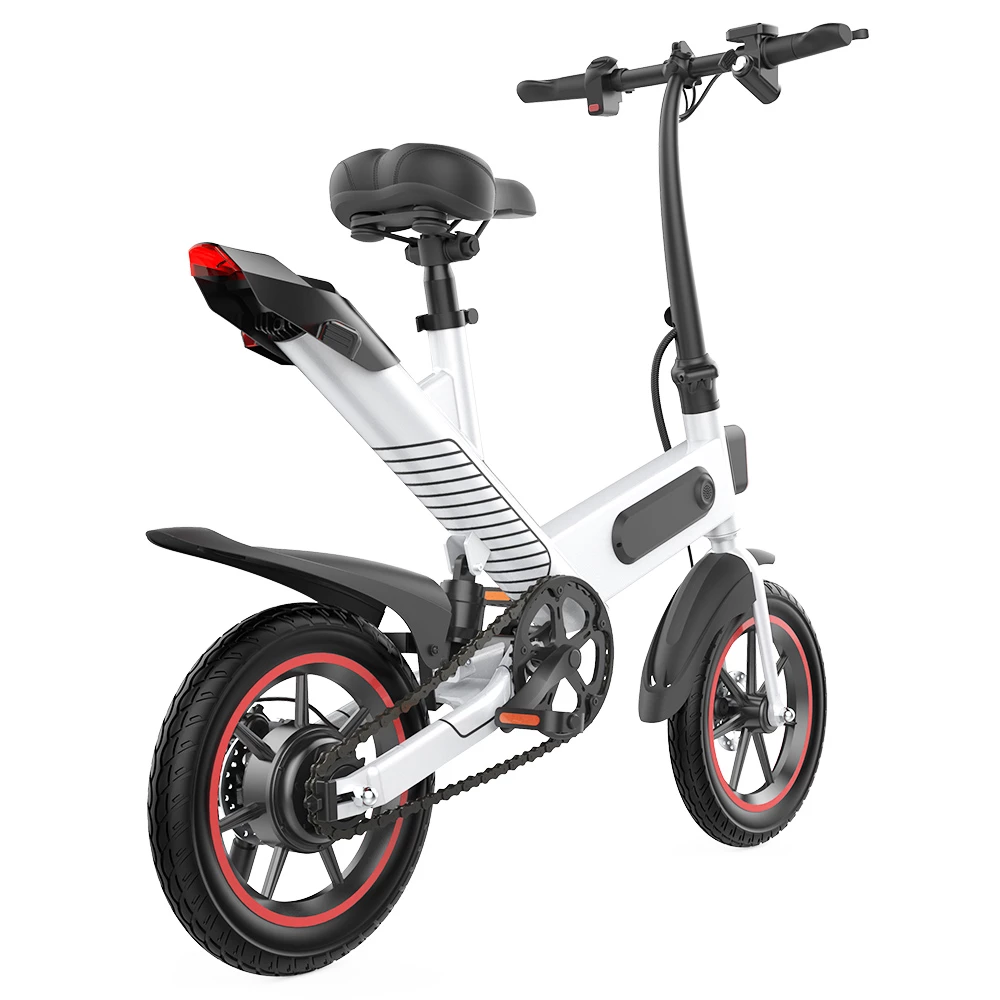 Coupon 👍 Y1 Electric Bike 350W Motor 36V 10.4Ah Battery 14'' Tire 25km/h Max Speed 30-40km Range - White 😉 6 Coupon 👍 Y1 Electric Bike 350W Motor 36V 10.4Ah Battery 14'' Tire 25km/h Max Speed 30-40km Range - White 😉 - Image 6