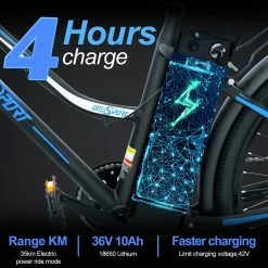 Deals ✔️ ONESPORT BK1 Electric Bike 26 Inch Tires 36V 350W Motor 10Ah Battery 25Km/h Max Speed Shimano 7 Speed Gear Front Suspension and Dual Disc Brakes 120KG Max Load - Black 🧨 -DE Sports & Outdoors Shop bk1 electric bike 36v 350w motor 10ah battery black 076240 1666340900059