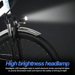 Outlet ⭐ ONESPORT BK1 Electric Bike 26 Inch Tires 36V 350W Motor 10Ah Battery 25Km/h Max Speed Shimano 7 Speed Gear Front Suspension and Dual Disc Brakes 120KG Max Load - White 😀 -DE Sports & Outdoors Shop bk1 electric bike 36v 350w motor 10ah battery white f04856 1666341080745