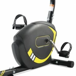 Promo 🌟 Merax Indoor Ergonomic Exercise Bike Seat Adjustment 8-level Resistance Adjustment LCD Display Maximum Load 120kg - Yellow 😀 -DE Sports & Outdoors Shop d23a88921d1f4454aa790de9d58b3d13 475036 2