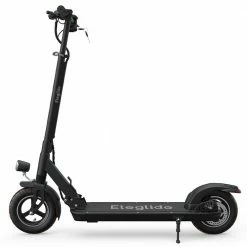 Best Sale 🎉 Eleglide S1 Folding Electric Scooter 10" Pneumatic Tires 400W Motor 3 Speed Modes 36V 8.0Ah Battery 24km/h Max Speed up to 30km Max Range Rear Disc Brake - Black ✔️