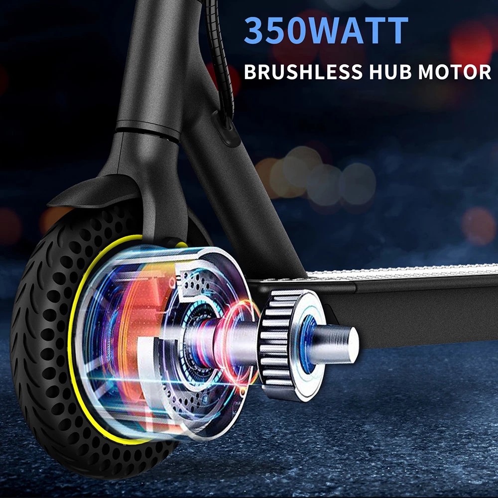 Brand new ❤️ HappyRun HR365 MAX Folding Electric Scooter 10 inch Honeycomb Tire 7.8Ah Battery 350W Brushless Motor 25km/h Max Speed up to 26KM Range Electronic + Disc Brake - Black 🔔 2 Brand new ❤️ HappyRun HR365 MAX Folding Electric Scooter 10 inch Honeycomb Tire 7.8Ah Battery 350W Brushless Motor 25km/h Max Speed up to 26KM Range Electronic + Disc Brake - Black 🔔 - Image 2