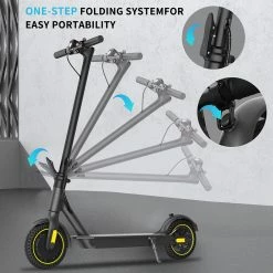 Brand new ❤️ HappyRun HR365 MAX Folding Electric Scooter 10 inch Honeycomb Tire 7.8Ah Battery 350W Brushless Motor 25km/h Max Speed up to 26KM Range Electronic + Disc Brake - Black 🔔 11 Brand new ❤️ HappyRun HR365 MAX Folding Electric Scooter 10 inch Honeycomb Tire 7.8Ah Battery 350W Brushless Motor 25km/h Max Speed up to 26KM Range Electronic + Disc Brake - Black 🔔 -DE Sports & Outdoors Shop janobike t10 folding electric scooter 23ah 1000w x2 motor black 1629949308545