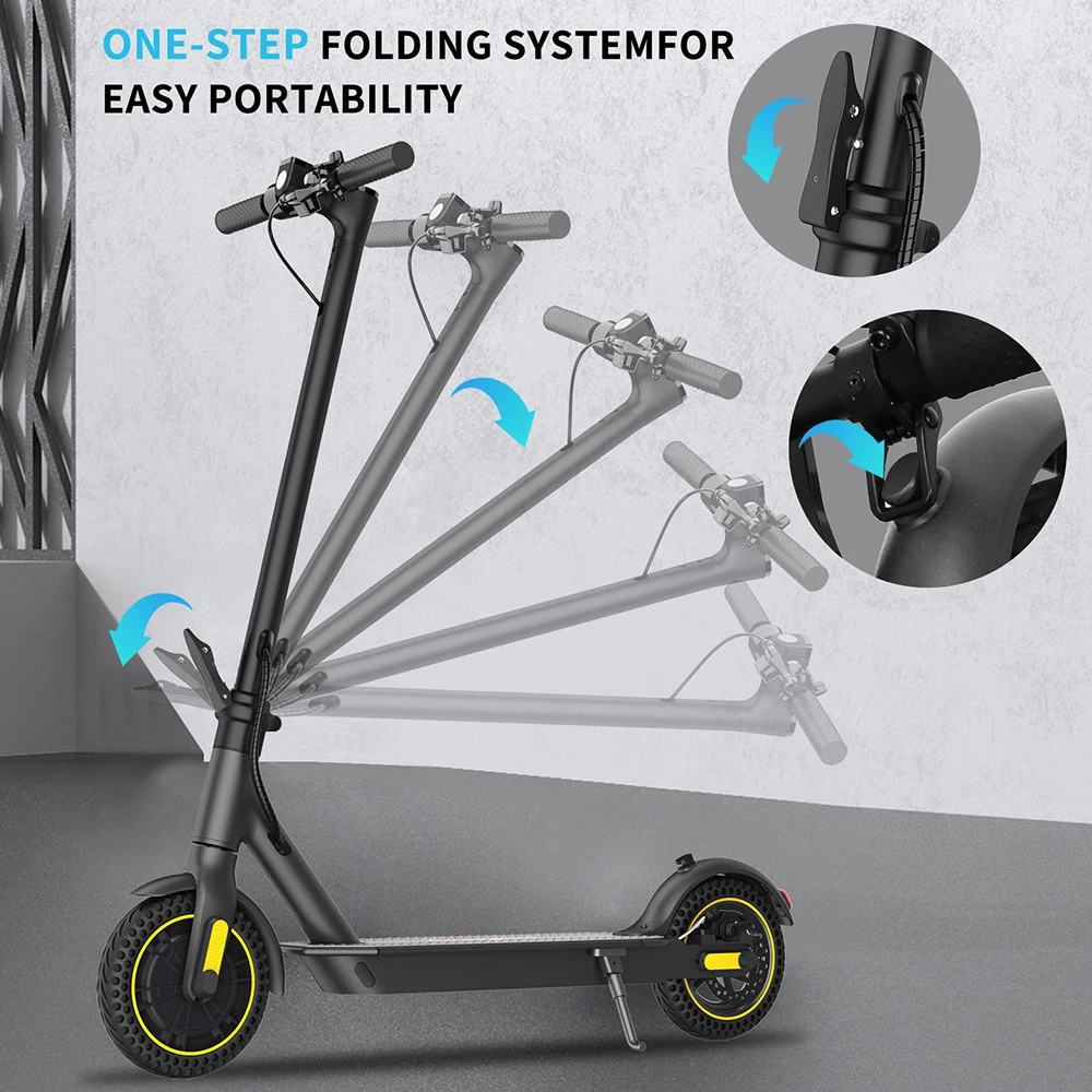 Brand new ❤️ HappyRun HR365 MAX Folding Electric Scooter 10 inch Honeycomb Tire 7.8Ah Battery 350W Brushless Motor 25km/h Max Speed up to 26KM Range Electronic + Disc Brake - Black 🔔 6 Brand new ❤️ HappyRun HR365 MAX Folding Electric Scooter 10 inch Honeycomb Tire 7.8Ah Battery 350W Brushless Motor 25km/h Max Speed up to 26KM Range Electronic + Disc Brake - Black 🔔 - Image 6