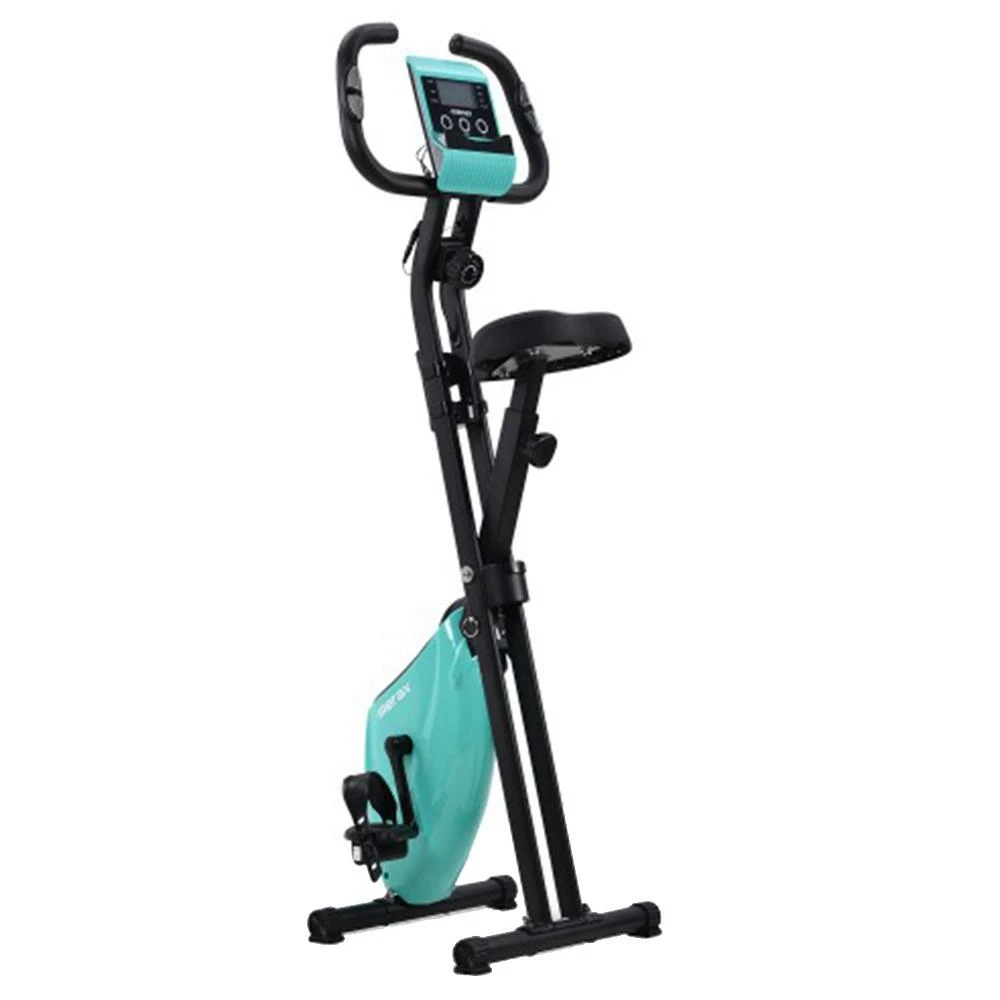 Discount π Merax X-Bike Lite Magnetic Foldable Exercise Bike with Padded Seat and LCD Console - Blue β 3 Discount π Merax X-Bike Lite Magnetic Foldable Exercise Bike with Padded Seat and LCD Console - Blue β - Image 3