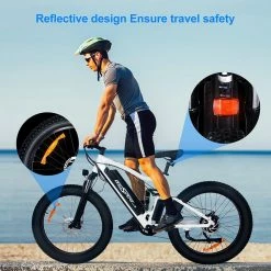 Best Pirce ❤️ ONESPORT ONES1 Electric Bike 26*4.0 Inch Fat Tires 48V 500W Motor 10Ah Battery 25Km/h Max Speed Shimano 7 Speed - White 🧨 -DE Sports & Outdoors Shop ones1 electric bike 48v 500w motor 10ah battery 90a6cf 1666340171472