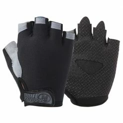Buy 🔔 Outdoor Sports Cycling Half Finger Gloves Absorbing Sweat Design Size L - Black And Gray ✔️
