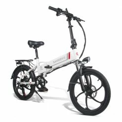 Top 10 👏 Samebike 20LVXD30 20 Inch Portable Folding Electric Bike 10Ah Battery Shimano 7 speed Smart Moped Bicycle 350W Motor Max 35km/h Aluminum Alloy LED Front Light Adjustable Heights - White 🌟