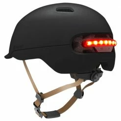 Cheapest 😍 Xiaomi Smart4u SH50 Smart City Commuter Bling Helmet With Automatic Sensor Lighting IPX4 Waterproof Magnetic Charge Long Standby Size L - Black 🔔